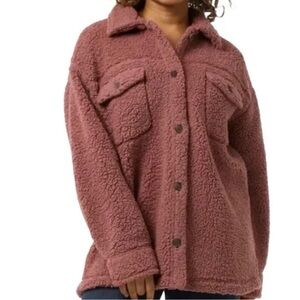 32 Degrees Women's Mauve/Pink Teddy Jacket